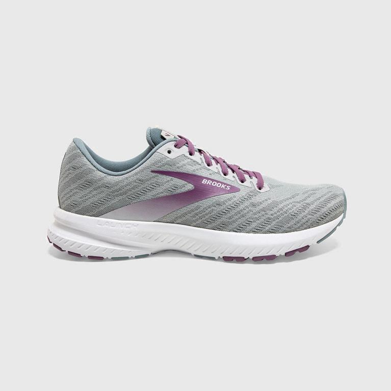 Tenis Brooks Launch 7 - Zapatillas Para Correr En Asfalto Mujer - Gris (LZXJ-35246)